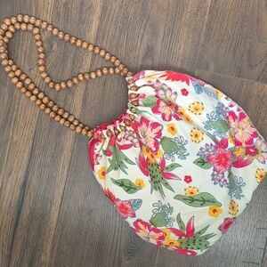 Vintage Braciano Beaded and Sequence Hobo Bag With Beaded Handles.